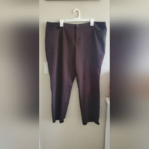 Cj Banks Womens Brown Slacks Size 20W